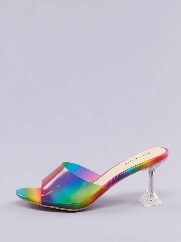 rainbow kitten heels