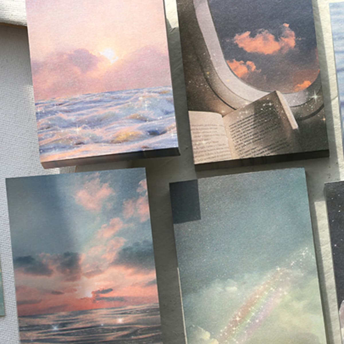 

1pack Landscape Pattern Memo Pad