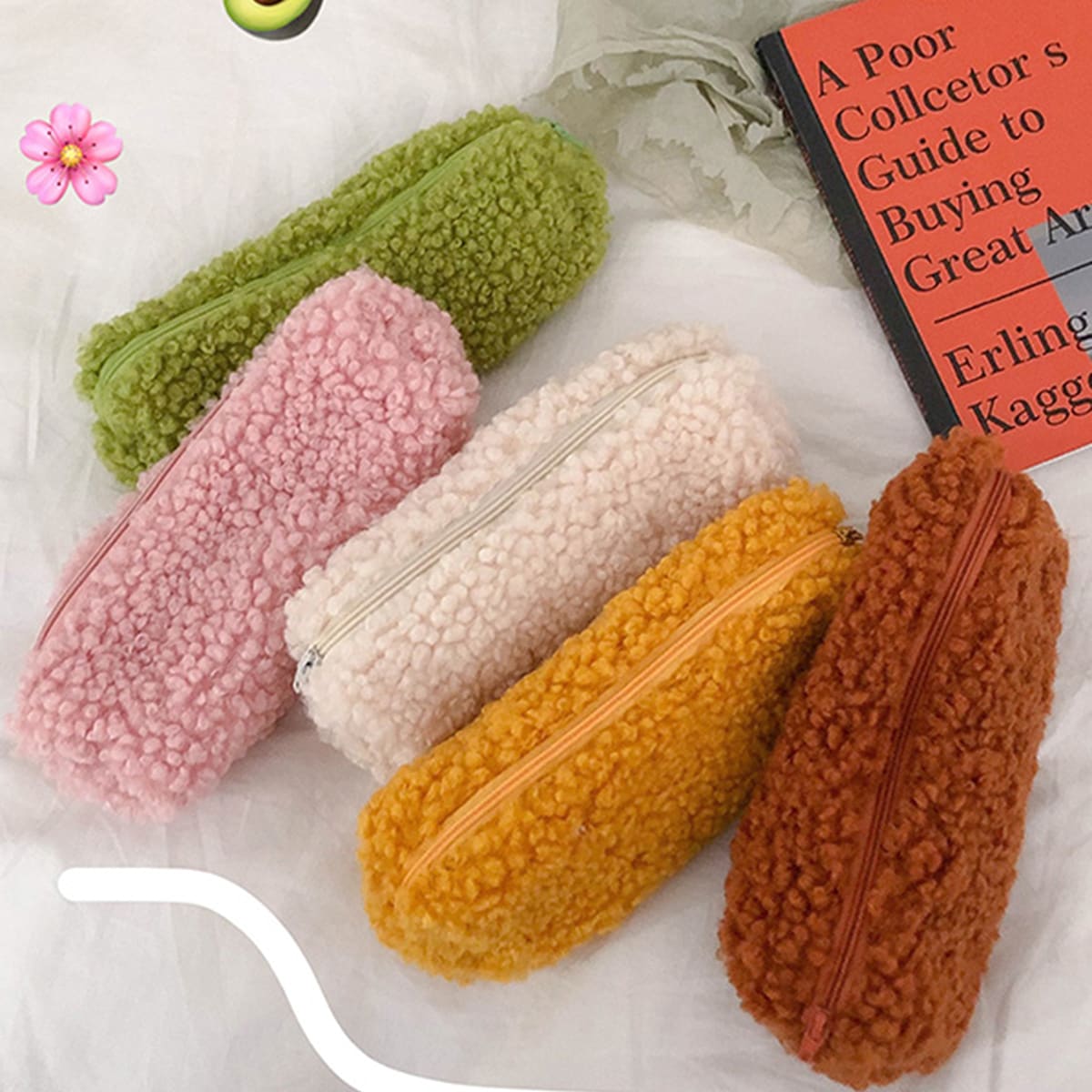 

1pc Cute Plush Pencil Case