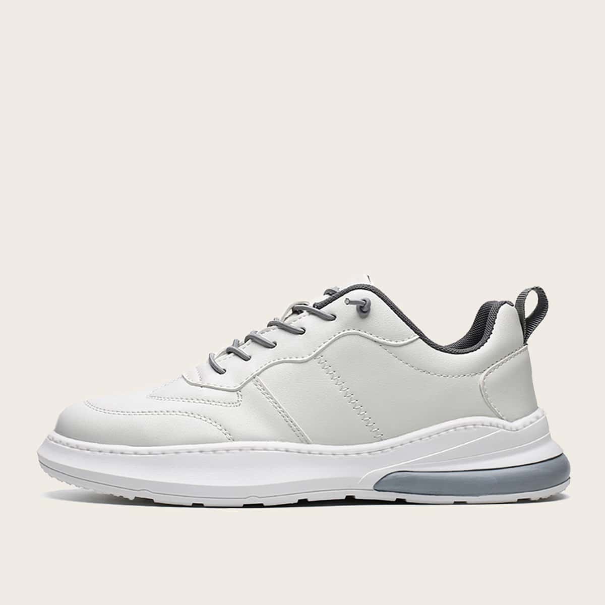 

Guys Stitch Detail Low Top Sneakers, White
