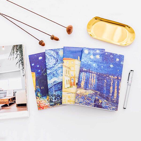 

1pack Random Van Gogh Landscape Oil Painting Notebook
