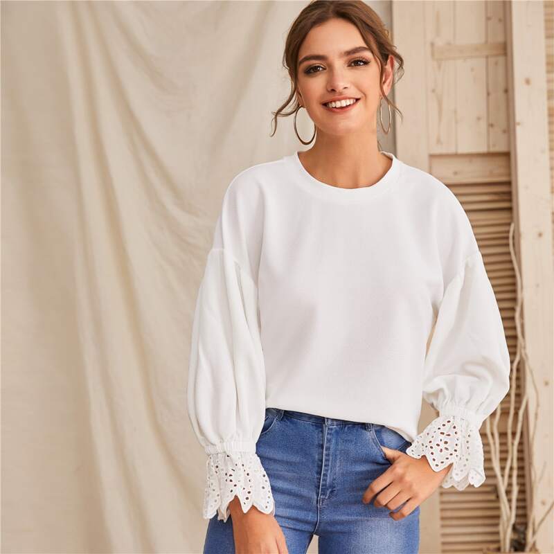 

Schiffy Detail Drop Shoulder Tee, White