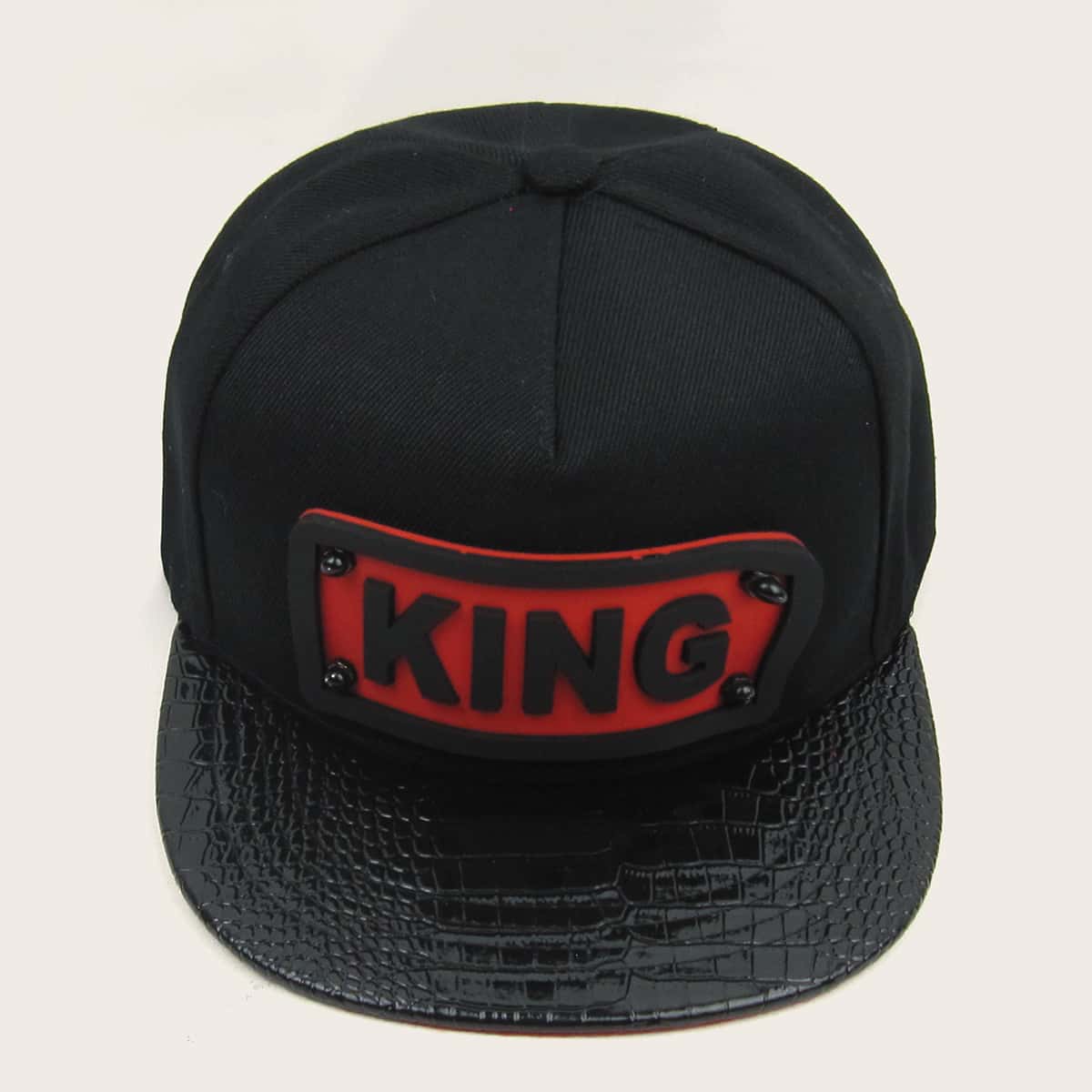 

Guys Letter & Croc Graphic Baseball Cap, Black