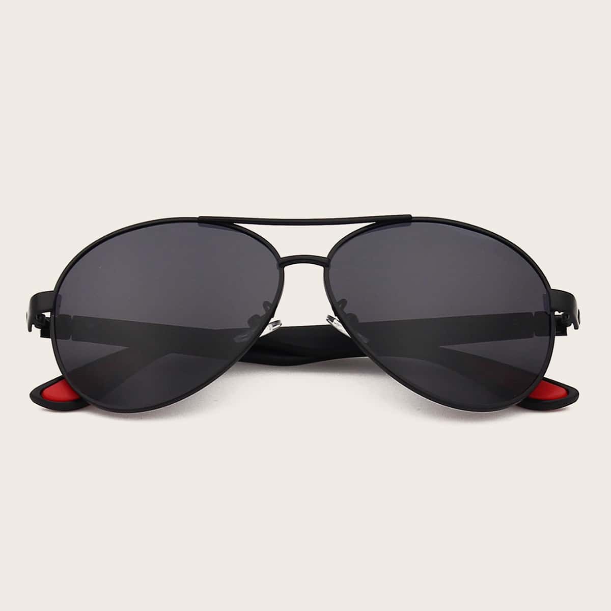 

Guys Top Bar Aviator Sunglasses, Black