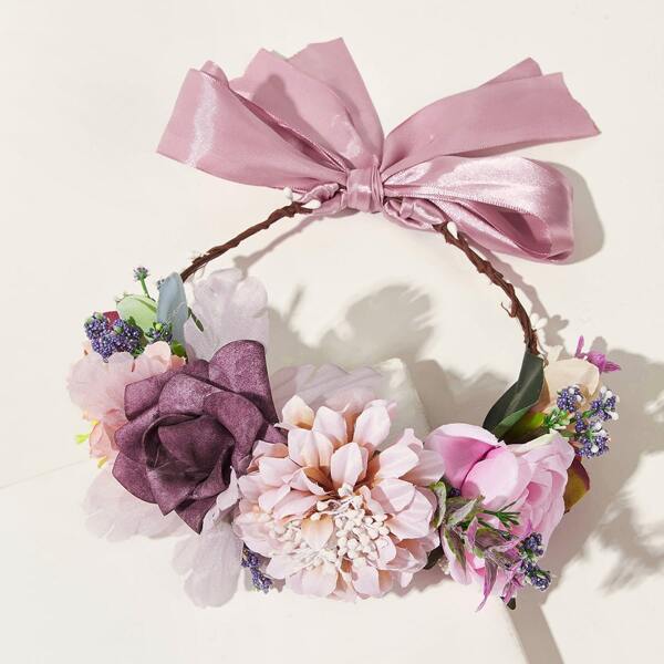 

Flower Bow Knot Decor Hair Accessory, Multicolor