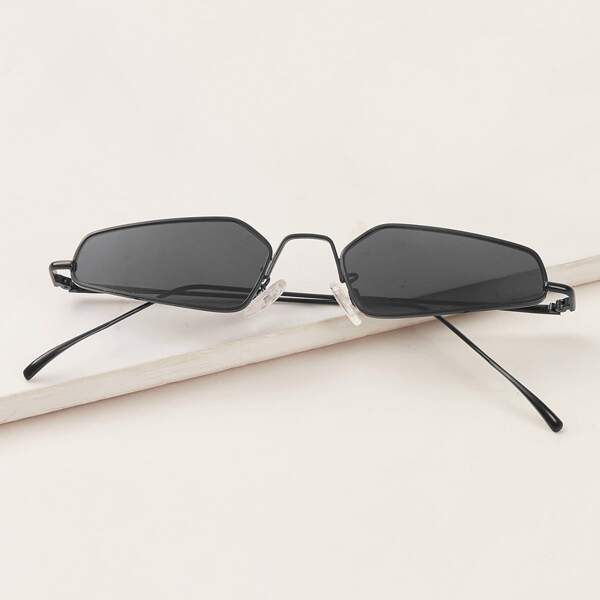 

Metal Frame Sunglasses With Case, Black