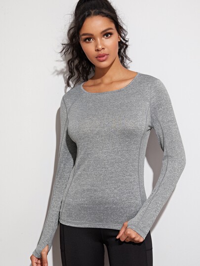 Space Dye Raglan Sleeve Sports Tee