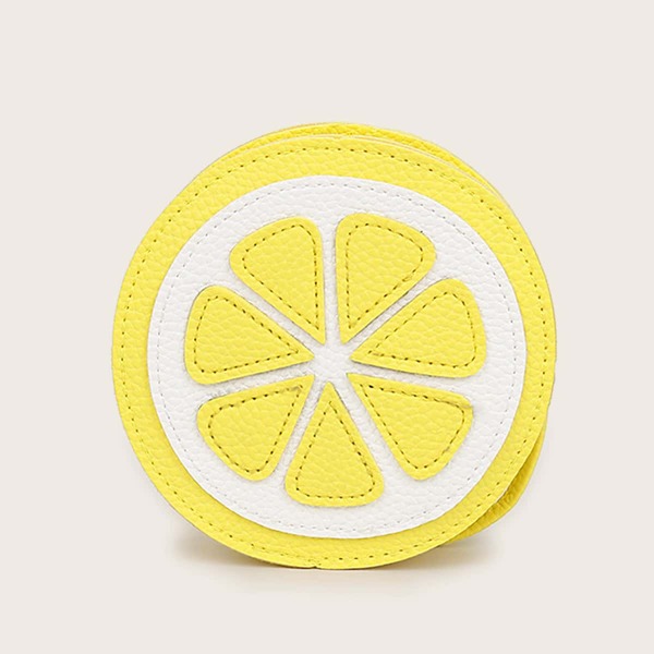 

Girls Lemon Design Crossbody Bag, Yellow