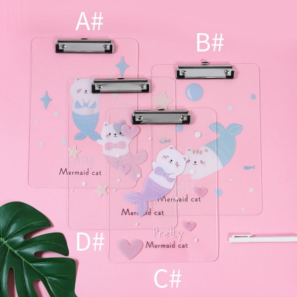 

1pc Cartoon Graphic Transparent File Clipboard