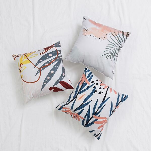 

Watercolor Print Cushion Cover, Multicolor