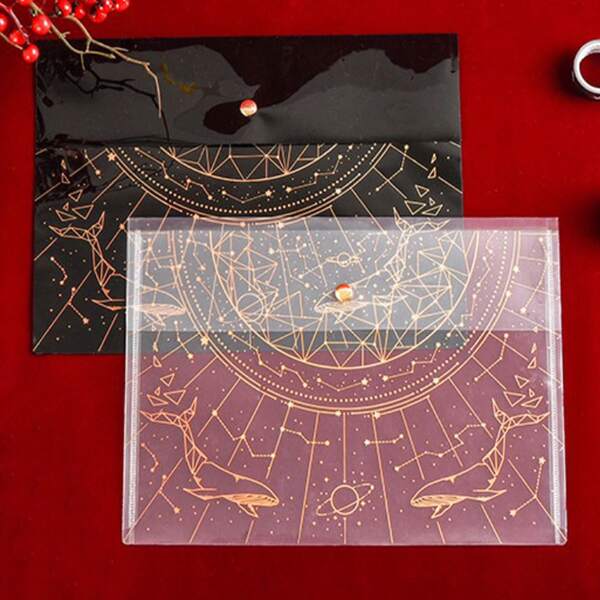 

1pc Whale Laser Pattern File Bag