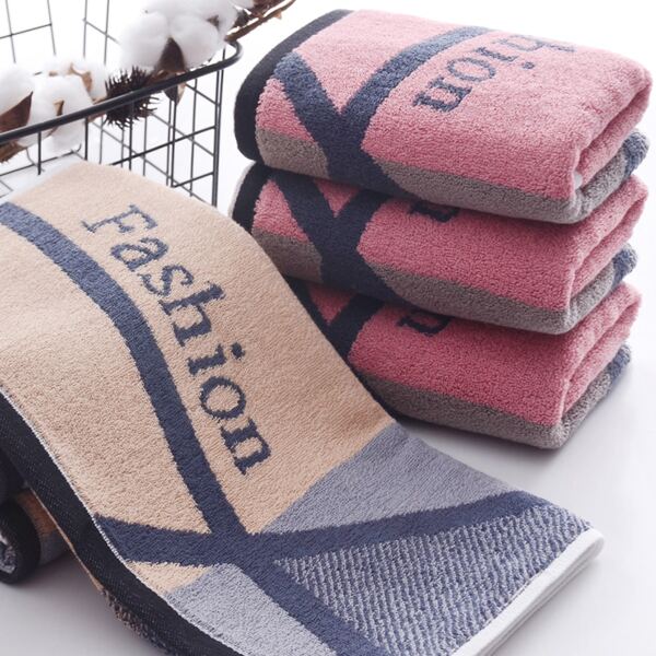 

1pc Slogan Graphic Towel, Multicolor