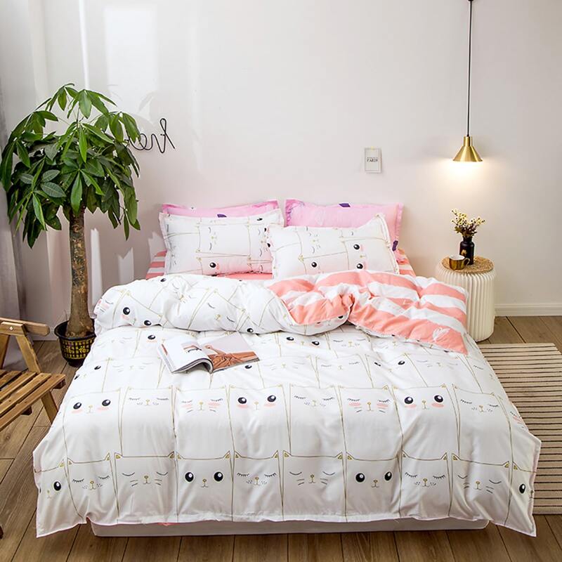 

Cartoon Graphic Sheet Set, White