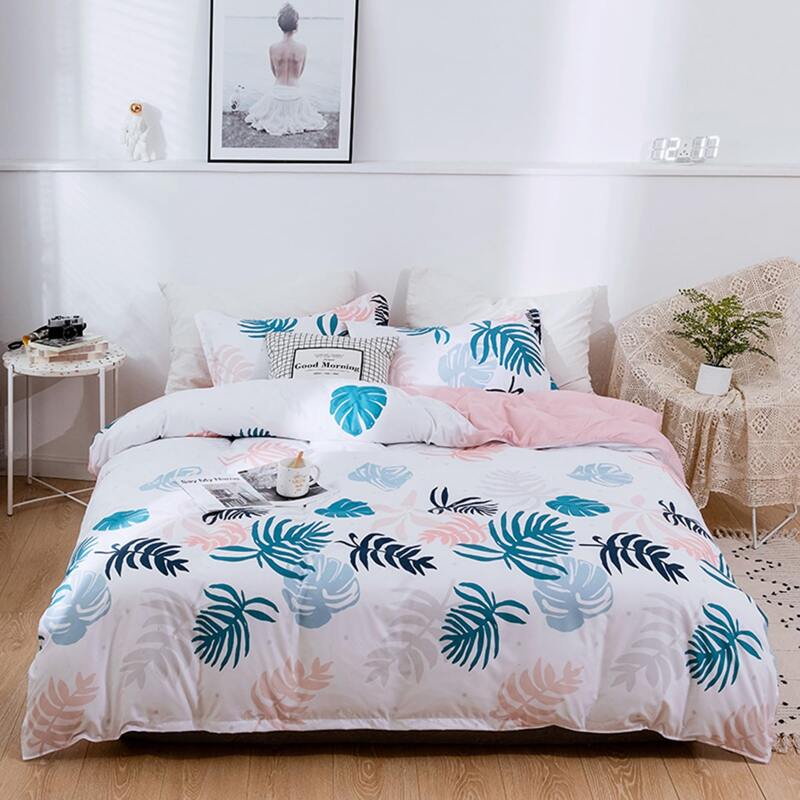 

Palm Leaf Print Sheet Set, Multicolor