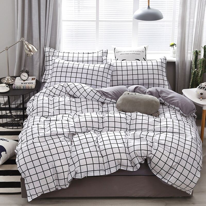 

Grid Print Sheet Set, White