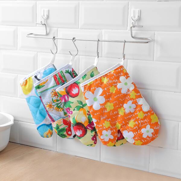 

1pc Random Pattern Microwave Oven Glove
