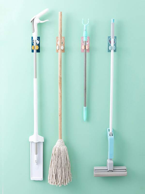 

1pc Wall Mounted Mop Holder
