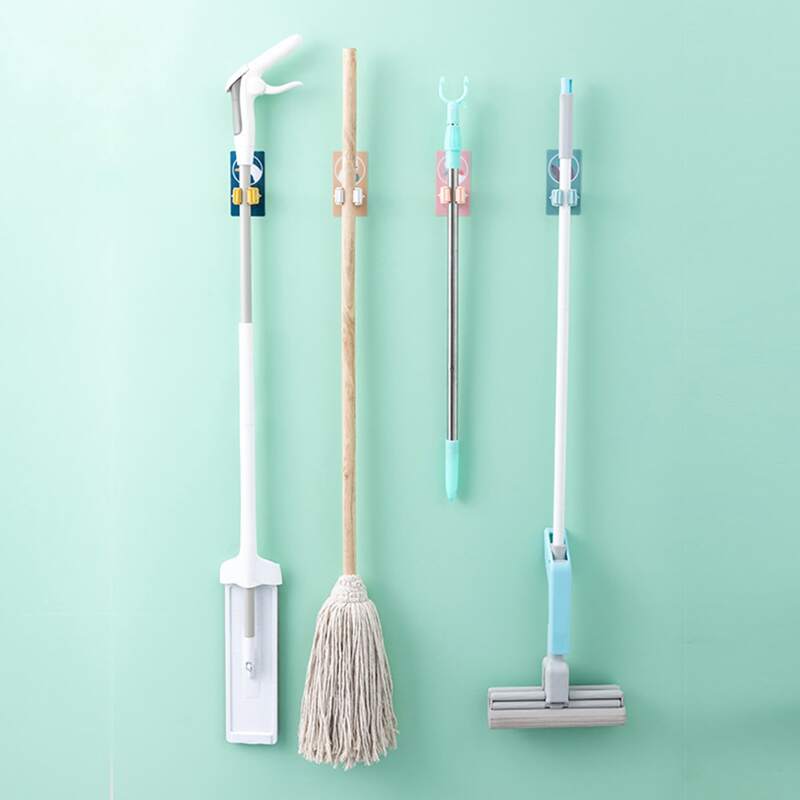 

1pc Wall Mounted Mop Holder