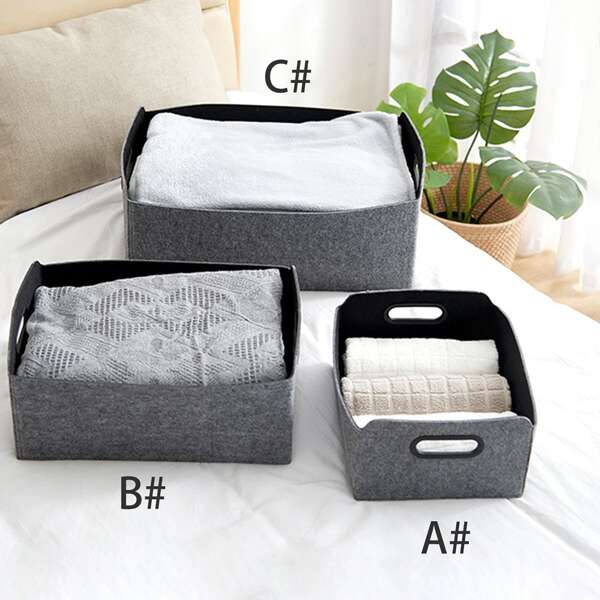 

Корзина для хранения войлока 1шт, Серые