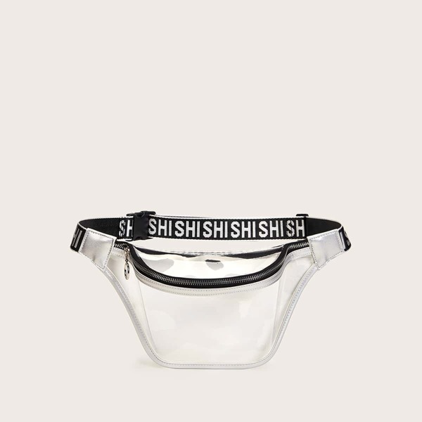 

Letter Strap Clear Fanny Pack