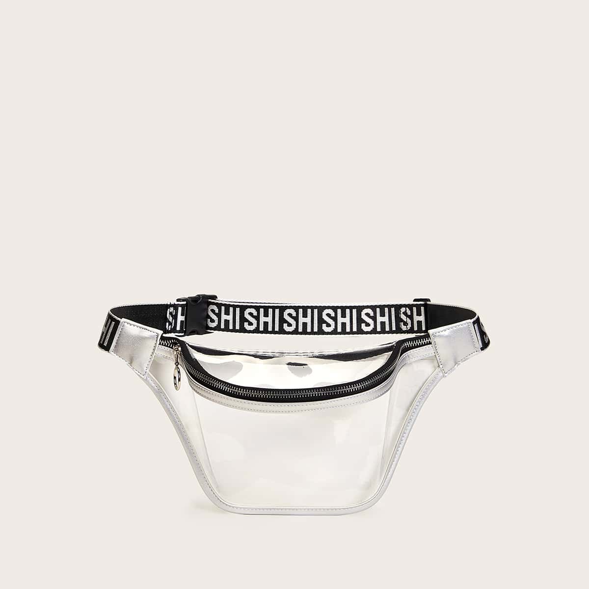 

Letter Strap Clear Fanny Pack