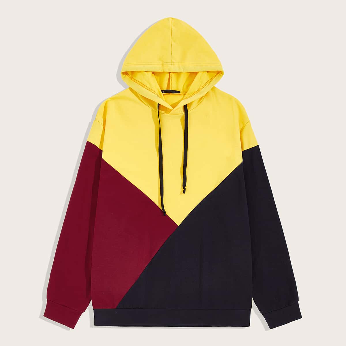 

Guys Colorblock Drawstring Hoodie, Multicolor
