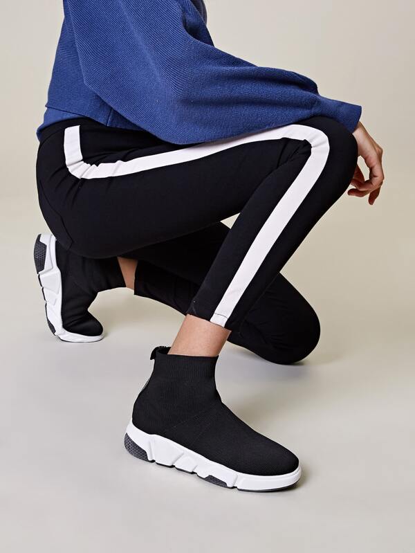 wide fit sock sneakers