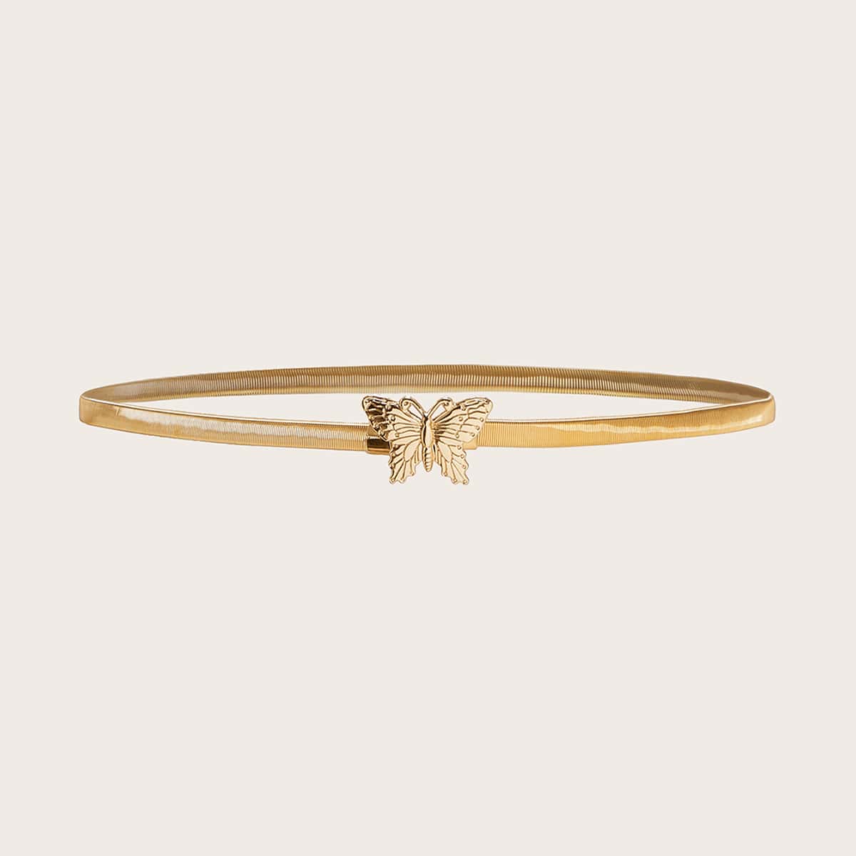 

Butterfly Decor Waist Belt, Gold