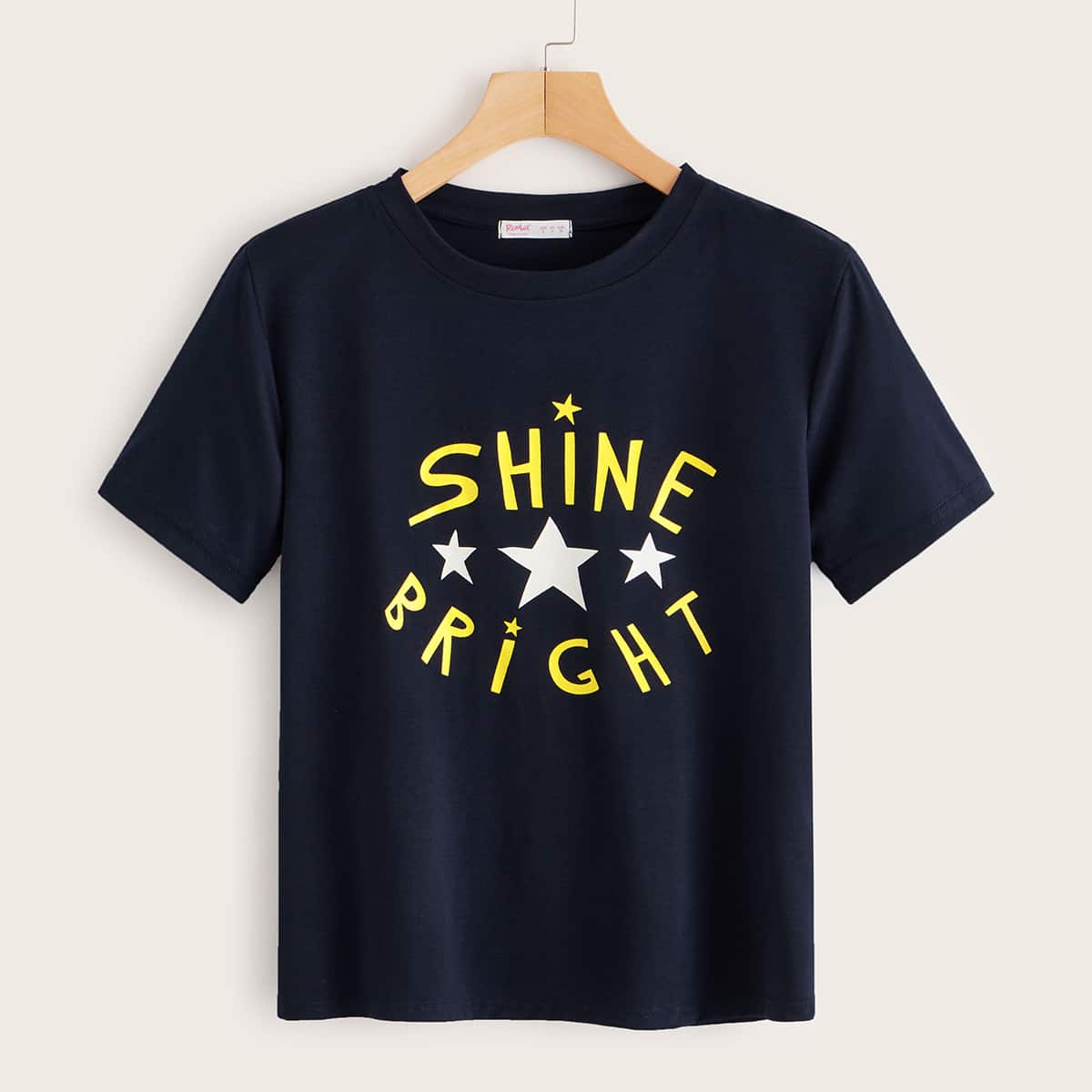 

Letter Graphic Short Sleeve Tee, Navy
