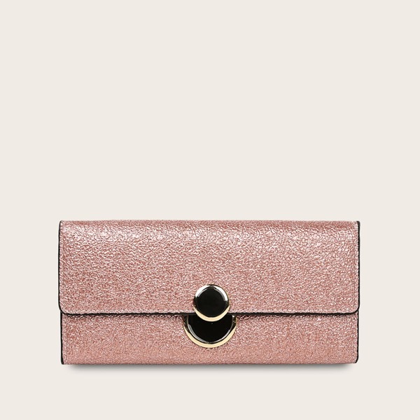 

Fold Over Purse With Card Holder, Pink