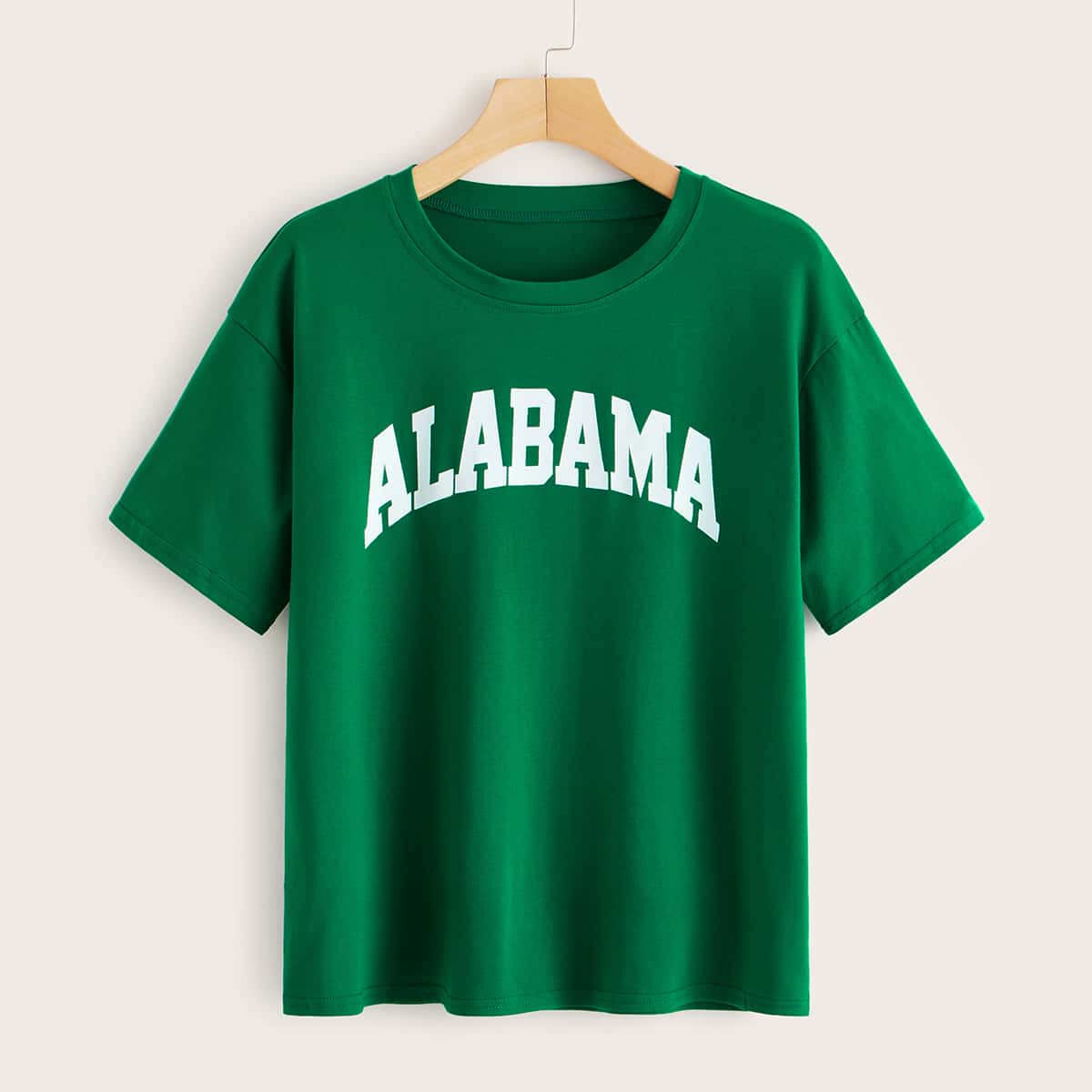 

Letter Graphic Short Sleeve Tee, Green