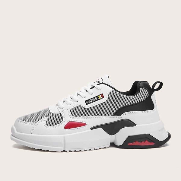 

Men Lace-up Front Chunky Sneakers, Multicolor