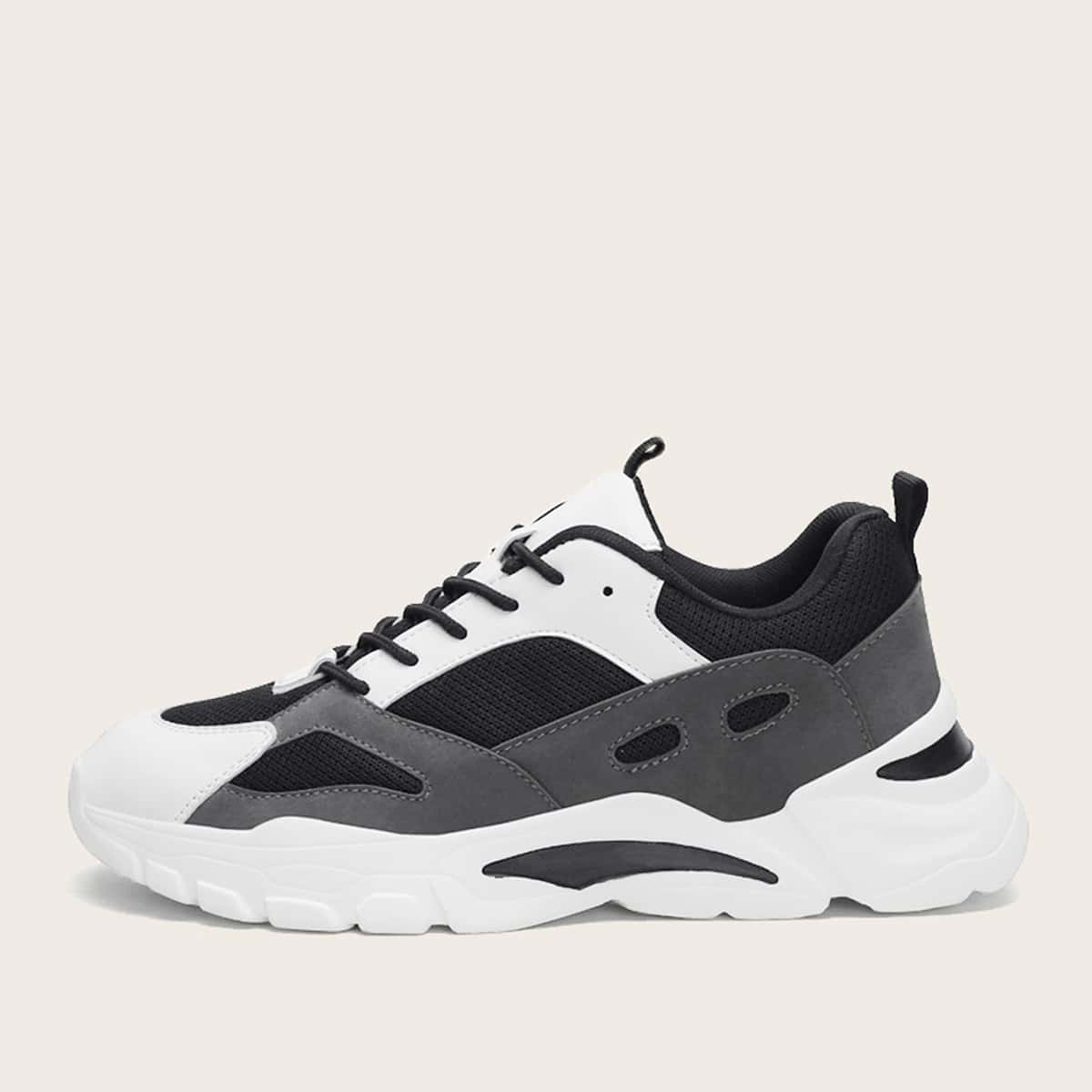 

Guys Lace-up Front Chunky Sneakers, Multicolor