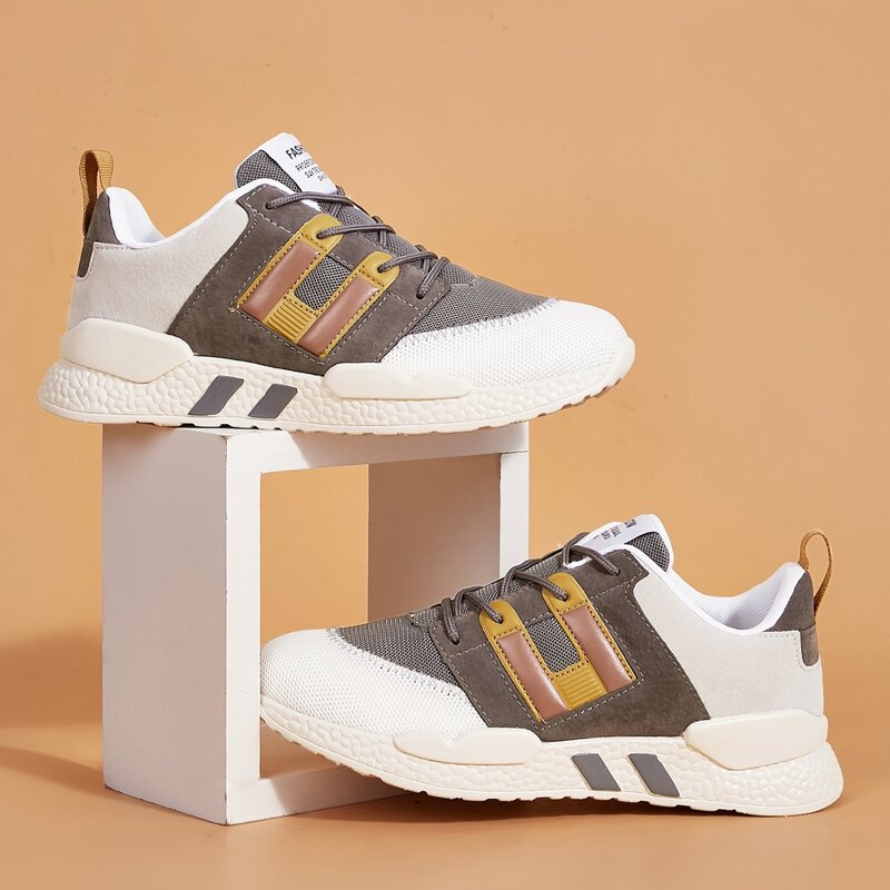 

Guys Color Block Lace-up Front Sneakers, Multicolor