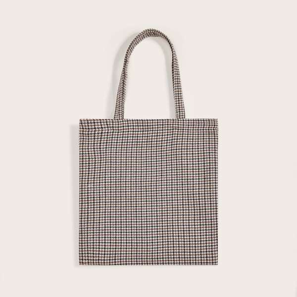 

Houndstooth Tote Bag, Multicolor