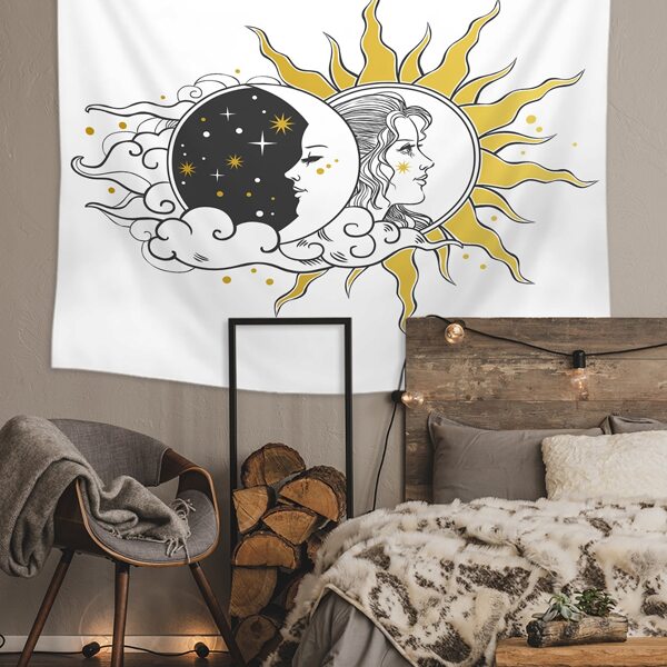

Sun & Moon Print Tapestry