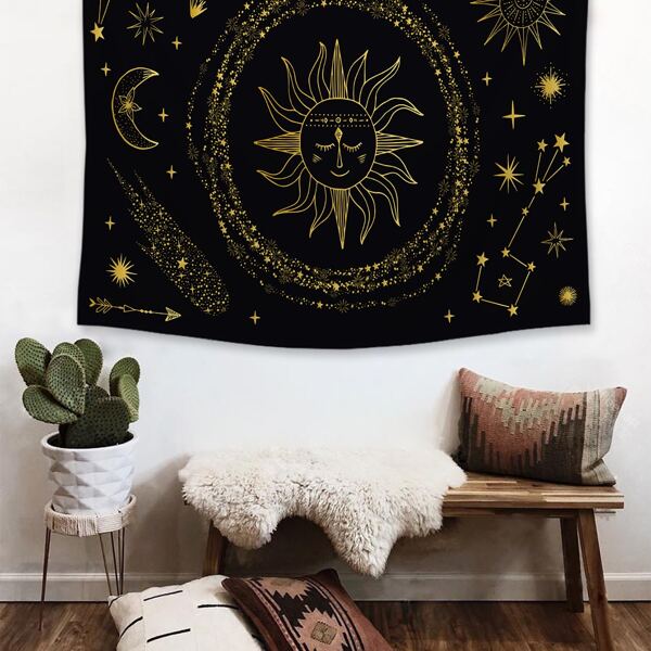 

Sun & Moon Print Tapestry