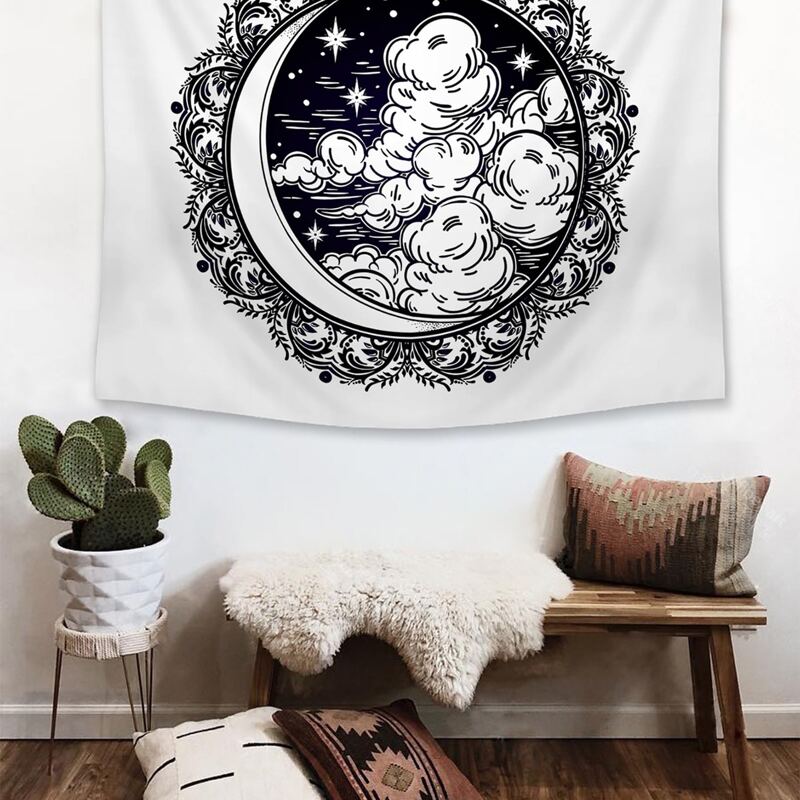 

Moon & Cloud Print Tapestry