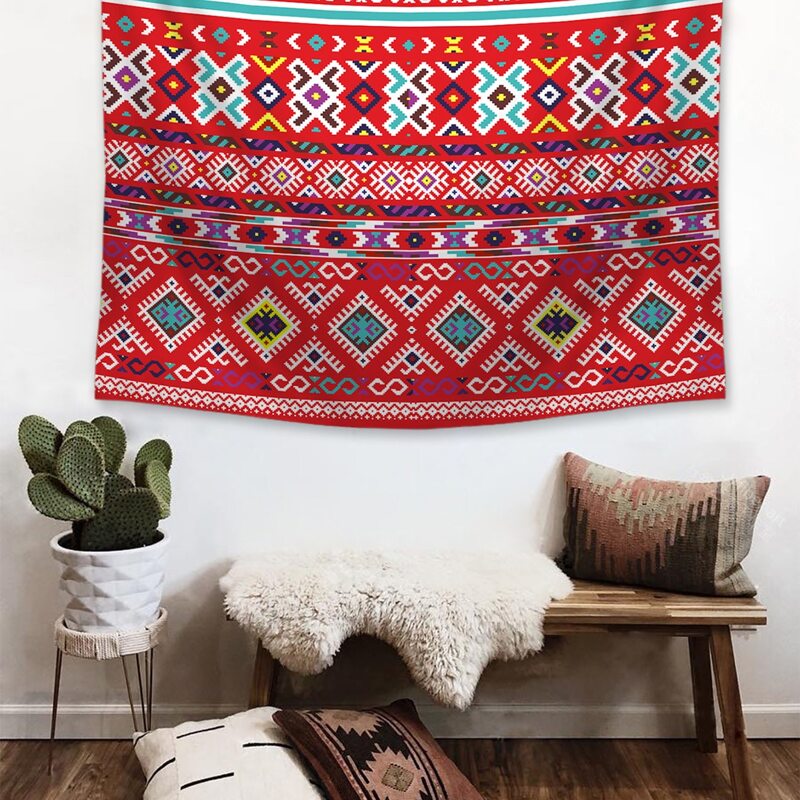 

Boho Pattern Print Tapestry