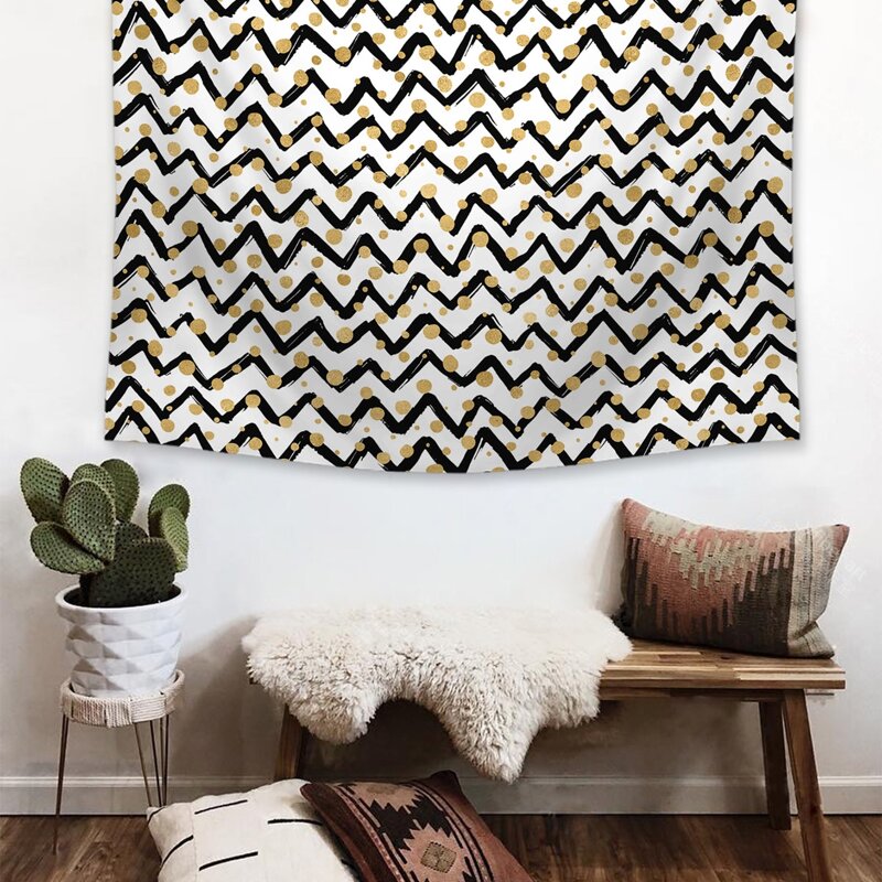 

Chevron Pattern Print Tapestry