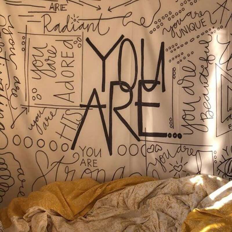 

Letter Graphic Tapestry