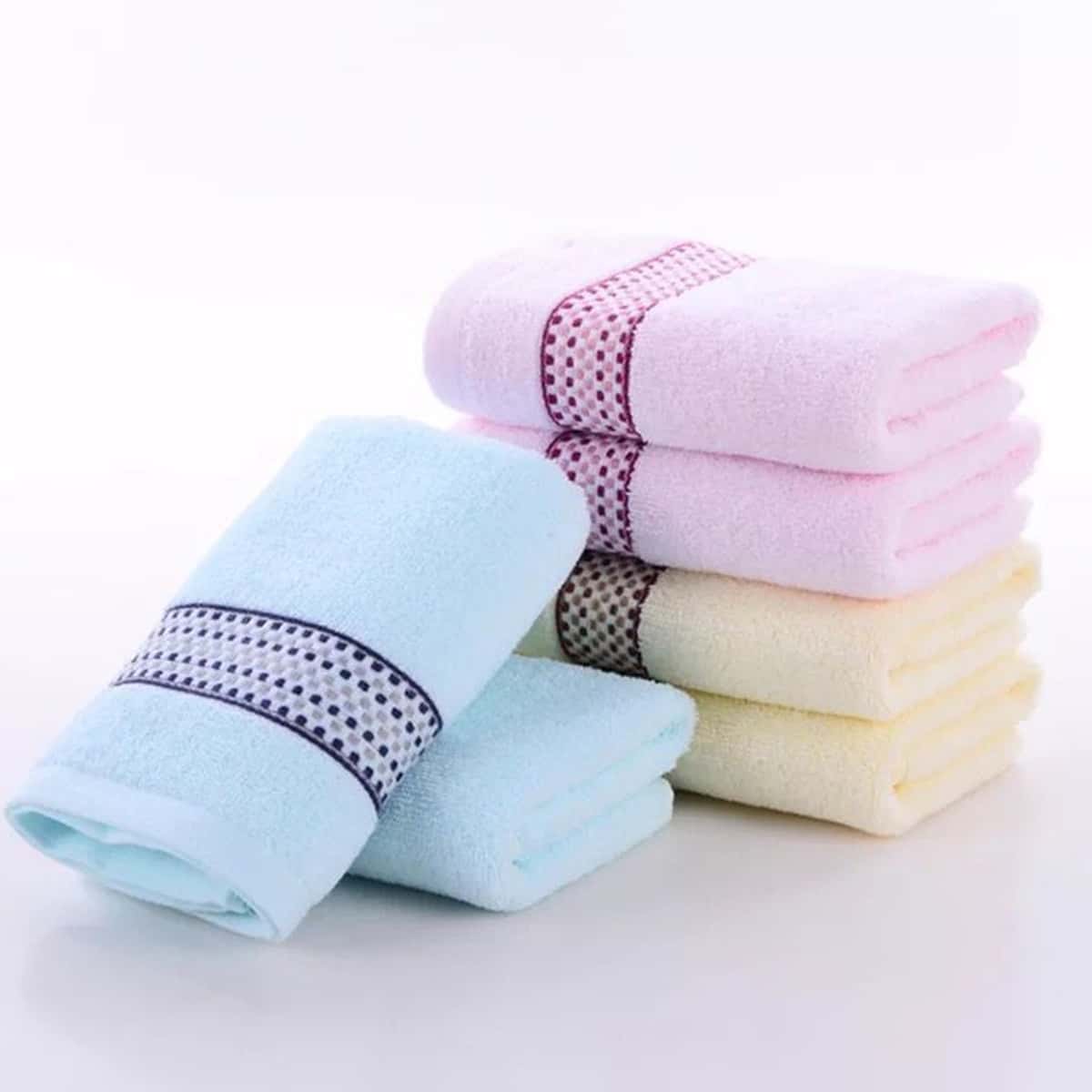 

1pc Solid Face Towel, Multicolor