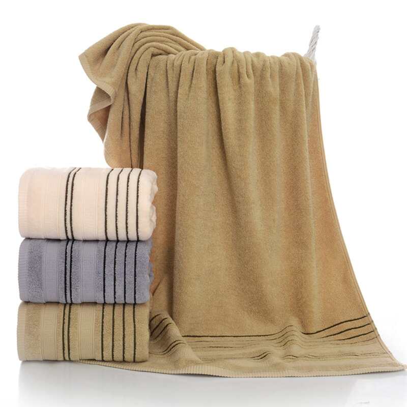 

1pc Striped Pattern Bath Towel, Multicolor