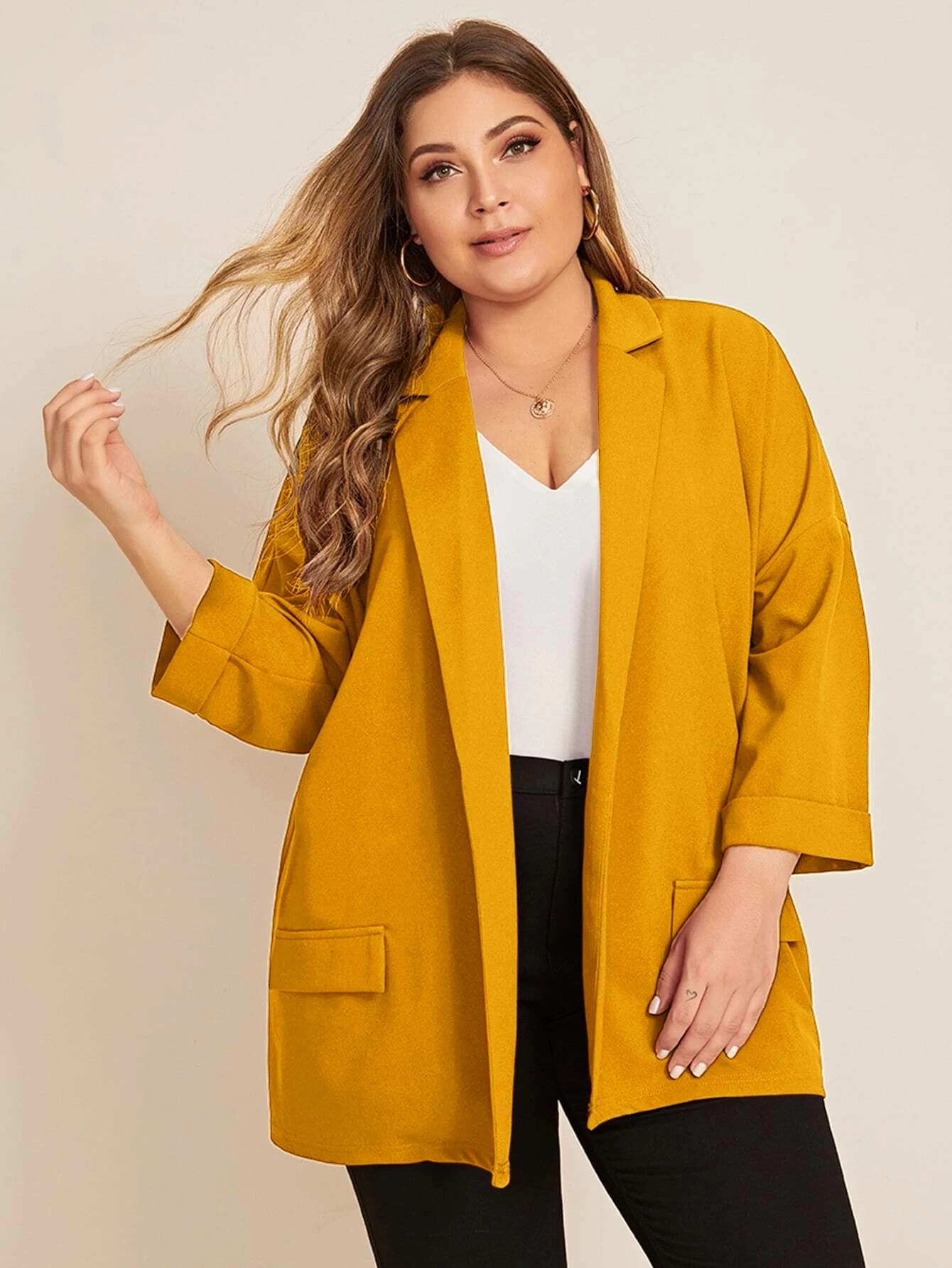 Shein blazer plus size Clearance