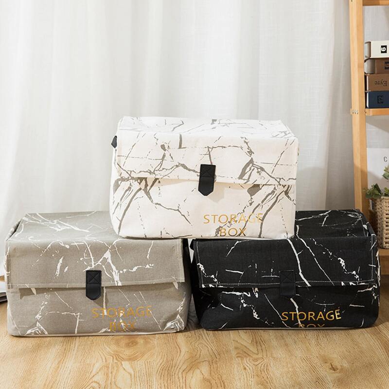 

1pc Marble Pattern Storage Box, Multicolor