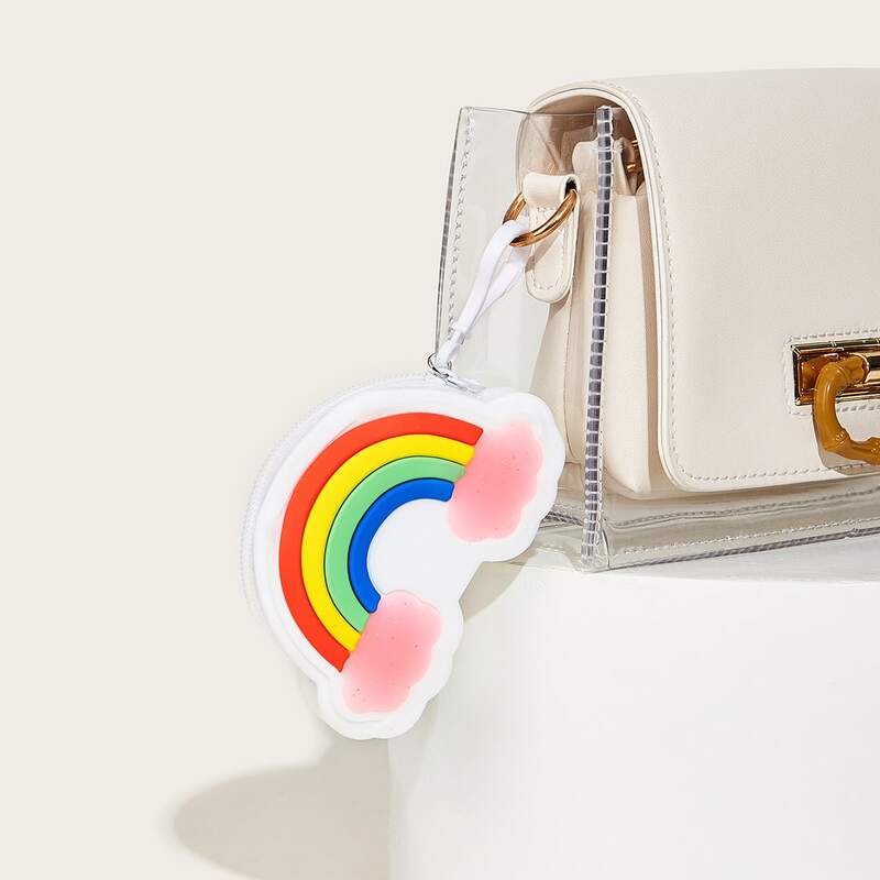 

Rainbow Charm Bag Accessory, Multicolor