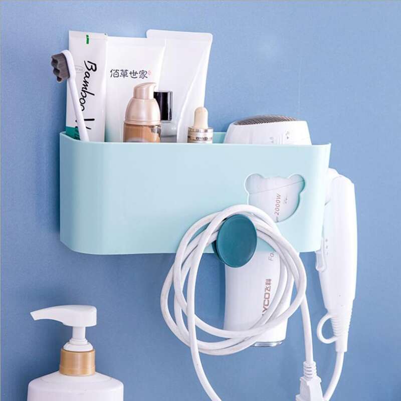 

1pc Bathroom Multipurpose Wall Mounted Rack, Multicolor