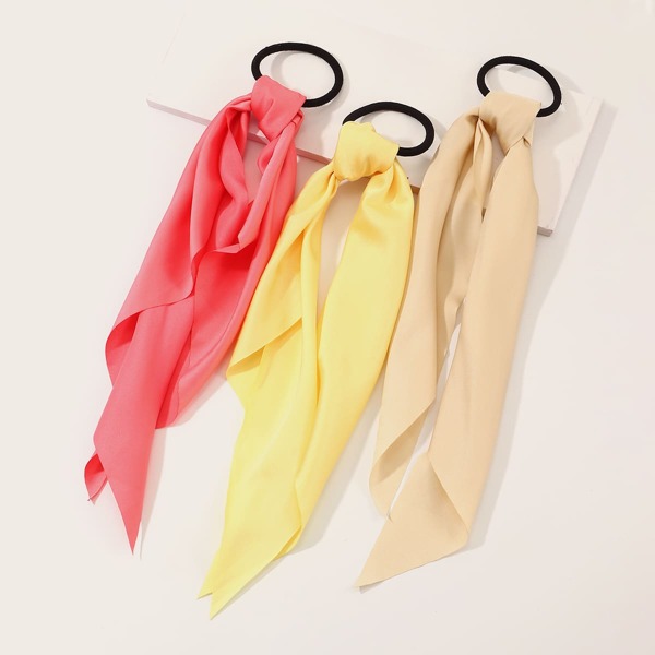 

3pcs Toddler Girls Simple Hair Tie, Multicolor
