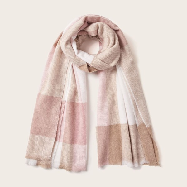 

Plaid Pattern Scarf, Multicolor