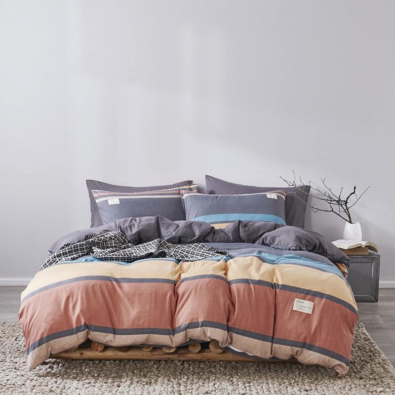 

Colorful Stripe Pattern Sheet Set, Multicolor